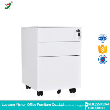 Steel Mobile 3 Drawer Pedestal Cabinet